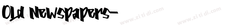 Old Newspapers字体转换 Old Newspapers字体转换